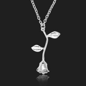 🎊925 Sterling Silver Plated Beautiful Flower Necklace for Women, EVGG1086